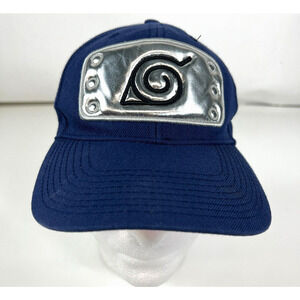 Naruto Leaf Village Hat‎ Wool Unisex Blue Shippunden Bill  Snapback One Size